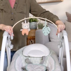 Ingenuity, Balancelle Portable Cozy Spot avec Arc d'Activités en Bois