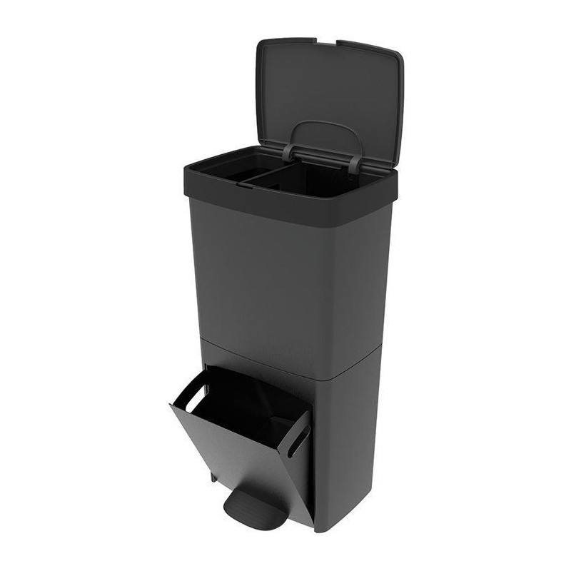 Poubelle de cuisine tri sélectif 70L - PICEA - Double compartiment ve