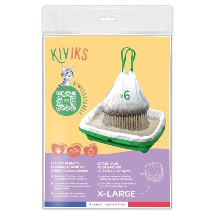 Sacs à litière filtrants - KIVIKS - XLarge Sacs à litière filtrants - KIVIKS - XLarge