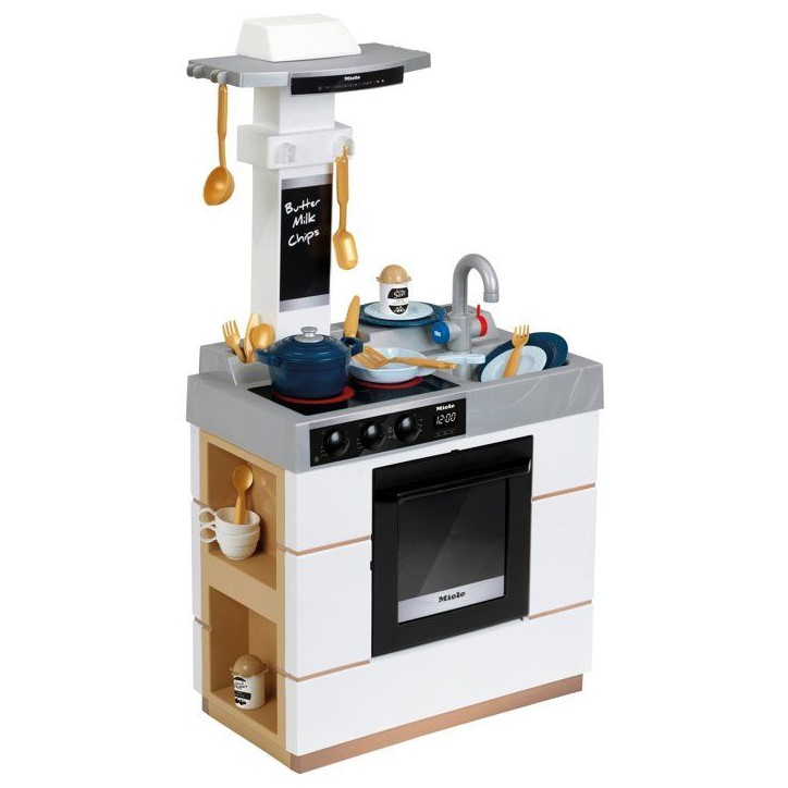 Îlot de cuisine Miele - KLEIN - 9078 - Salt & Pepper - 20 accessoires - Jouable des 2 côtés - Jouet d'imitation - Dès 3 ans Îlot de cuisine Miele - KLEIN - 9078 - Salt & Pepper - 20 accessoires - Jouable des 2 côtés - Jouet d'imitation - Dès 3 ans