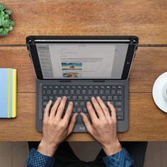 Etui clavier - Logitech - Universal Folio - AZERTY - Pour tablettes Apple, Android et Windows de 9 à 10 pouces - Noir