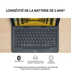 Etui clavier - Logitech - Universal Folio - AZERTY - Pour tablettes Ap