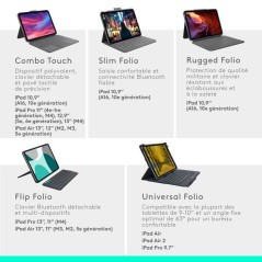 Etui clavier - Logitech - Universal Folio - AZERTY - Pour tablettes Ap