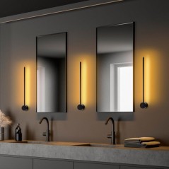 Applique murale Black - Métal noir - Design moderne - Eclairage décoratif