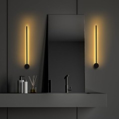 Applique murale Black - Métal noir - Design moderne - Eclairage déco