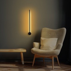 Applique murale Black - Métal noir - Design moderne - Eclairage déco