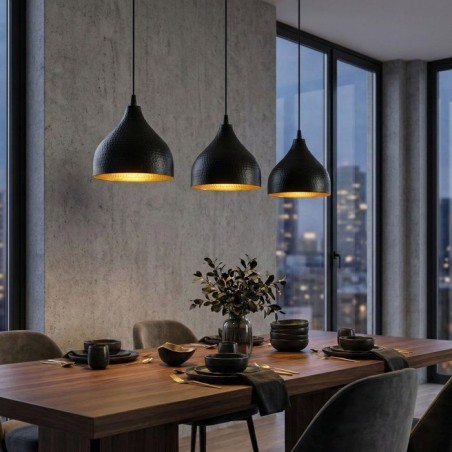 Suspension lustre D BY M.RED Black - Métal - Style contemporain - Raffiné