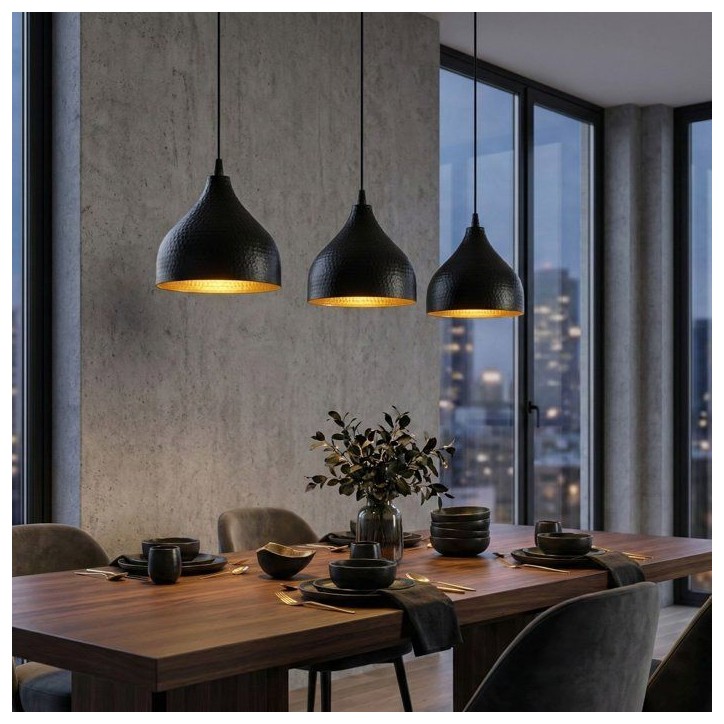 Suspension lustre D BY M.RED Black - Métal - Style contemporain - Raffiné Suspension lustre D BY M.RED Black - Métal - Style contemporain - Raffiné