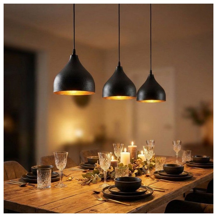 Suspension lustre D BY M.RED Black - Métal - Style contemporain - Raffiné Suspension lustre D BY M.RED Black - Métal - Style contemporain - Raffiné