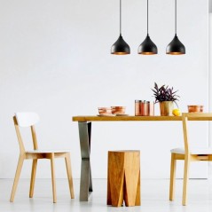 Suspension lustre D BY M.RED Black - Métal - Style contemporain - Raf