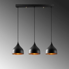 Suspension lustre D BY M.RED Black - Métal - Style contemporain - Raf