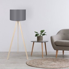 Lampadaire D BY M.RED Grey Oak - MDF - Style moderne - Eclairage ambiance