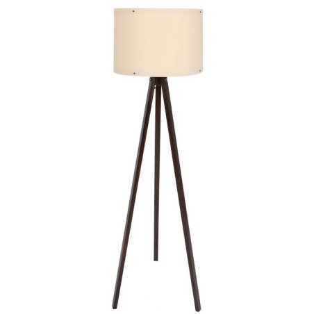 Lampadaire D BY M.RED Cream Walnut - MDF - Abat-jour polypropylène -