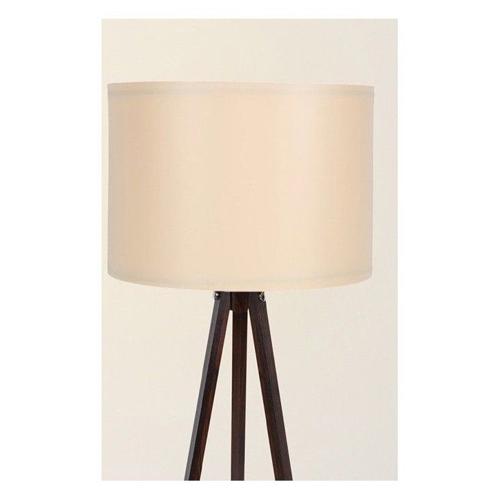 Lampadaire D BY M.RED Cream Walnut - MDF - Abat-jour polypropylène - Style contemporain