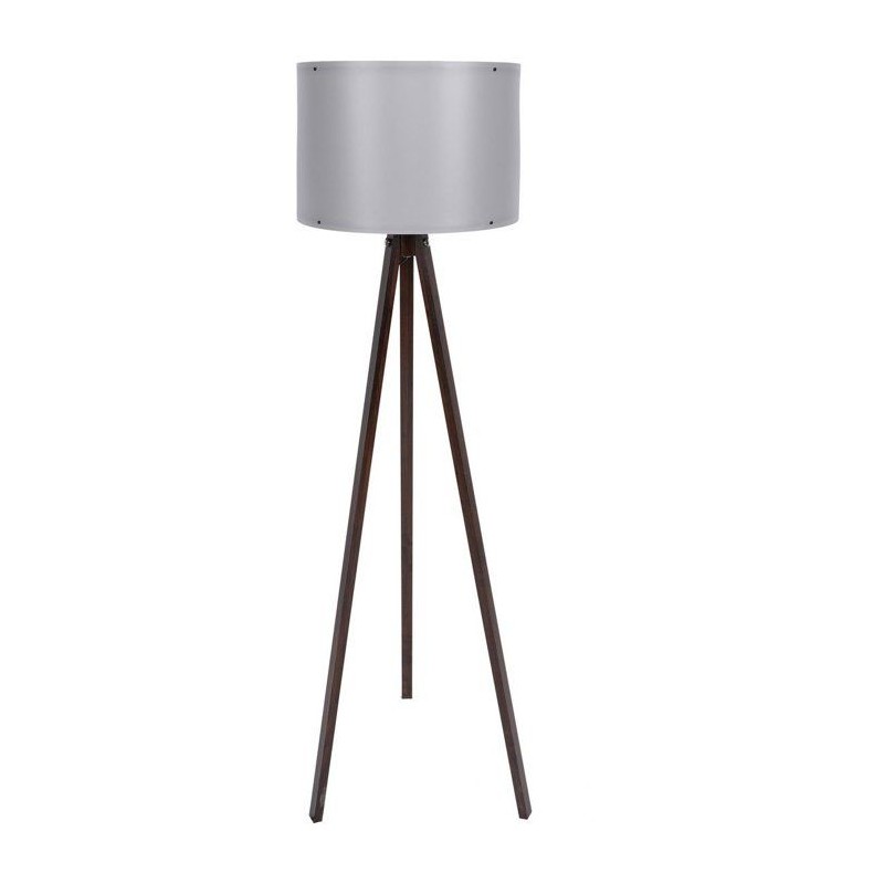 Lampadaire D BY M.RED Grey Walnut - MDF - Abat-jour polypropylène - S