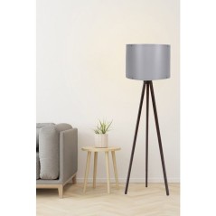 Lampadaire D BY M.RED Grey Walnut - MDF - Abat-jour polypropylène - Style scandinave