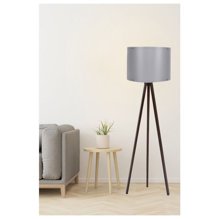 Lampadaire D BY M.RED Grey Walnut - MDF - Abat-jour polypropylène - Style scandinave Lampadaire D BY M.RED Grey Walnut - MDF - Abat-jour polypropylène - Style scandinave