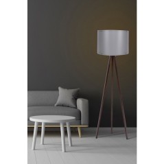 Lampadaire D BY M.RED Grey Walnut - MDF - Abat-jour polypropylène - S