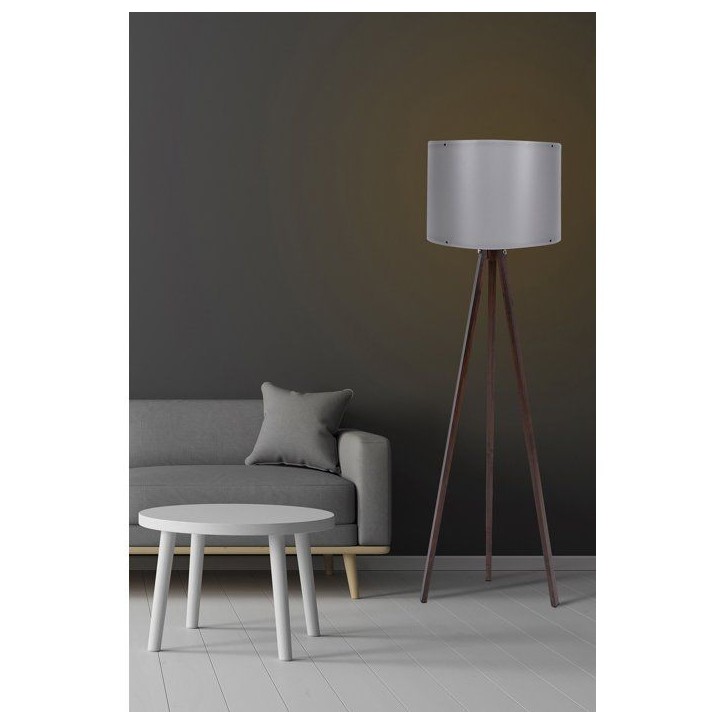 Lampadaire D BY M.RED Grey Walnut - MDF - Abat-jour polypropylène - Style scandinave Lampadaire D BY M.RED Grey Walnut - MDF - Abat-jour polypropylène - Style scandinave