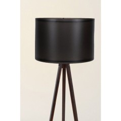 Lampadaire D BY M.RED Black Walnut - MDF - Abat-jour polypropylène -