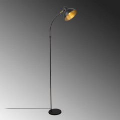 Lampadaire D BY M.RED Black Antique - MDF - Abat-jour polypropylène -