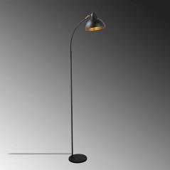 Lampadaire D BY M.RED Black Antique - MDF - Abat-jour polypropylène -