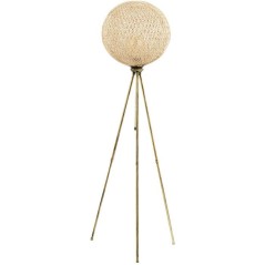 Lampadaire D BY M.RED Gold - Métal - Abat-jour jute - Style bohème