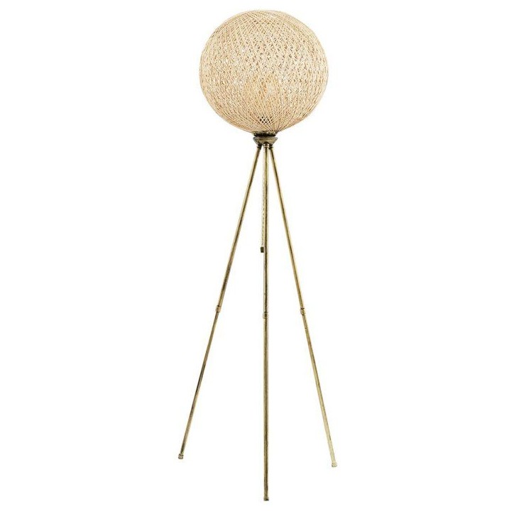 Lampadaire D BY M.RED Gold - Métal - Abat-jour jute - Style bohème Lampadaire D BY M.RED Gold - Métal - Abat-jour jute - Style bohème