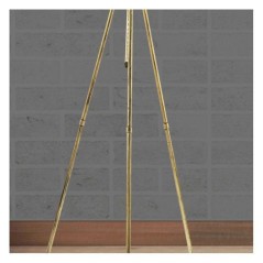 Lampadaire D BY M.RED Gold - Métal - Abat-jour jute - Style bohème