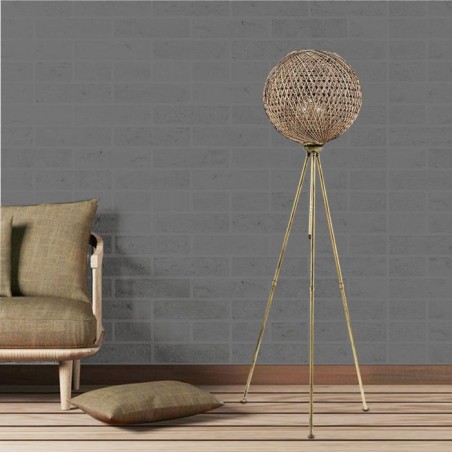 Lampadaire D BY M.RED Black Gold - MDF - Abat-jour polypropylène - De
