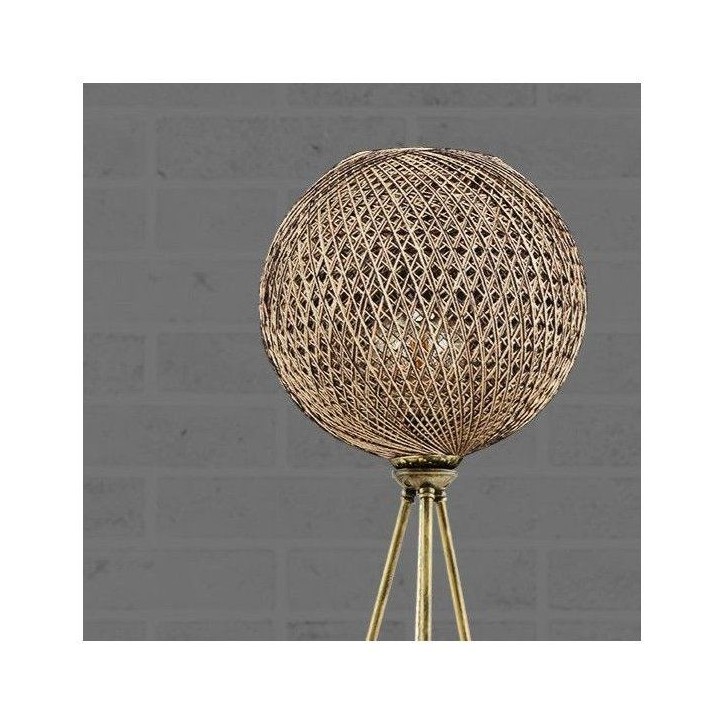 Lampadaire D BY M.RED Black Gold - MDF - Abat-jour polypropylène - Design élégant Lampadaire D BY M.RED Black Gold - MDF - Abat-jour polypropylène - Design élégant