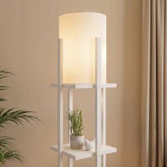 Lampadaire D BY M.RED White Natural - MDF - Design naturel - Ambiance