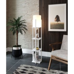 Lampadaire D BY M.RED White Natural - MDF - Design naturel - Ambiance