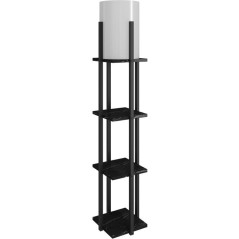 Lampadaire D BY M.RED Black - MDF - Papier kraft - Style chaleureux