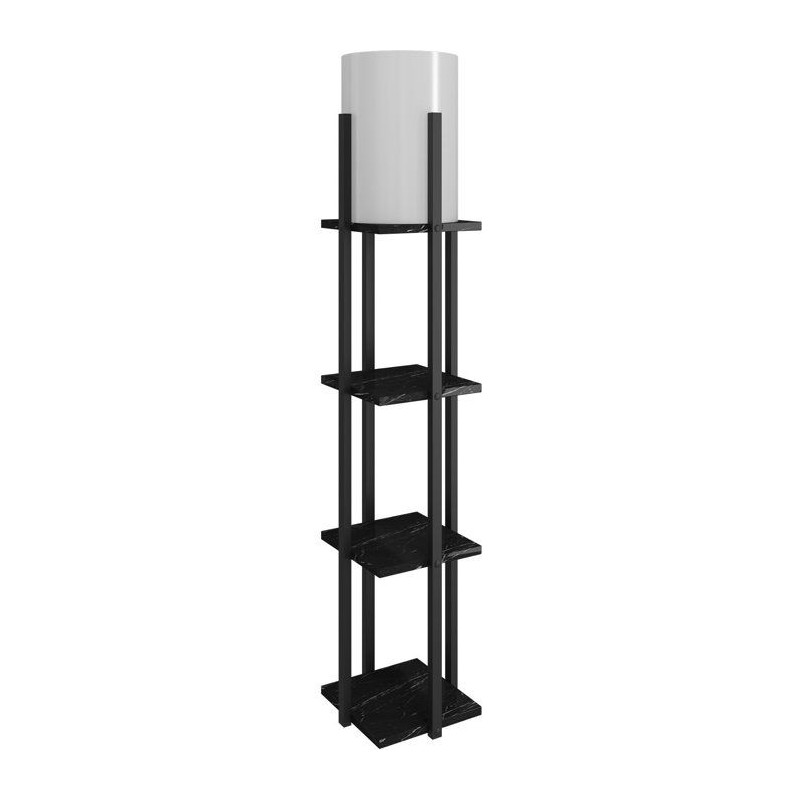 Lampadaire D BY M.RED Black - MDF - Papier kraft - Style chaleureux