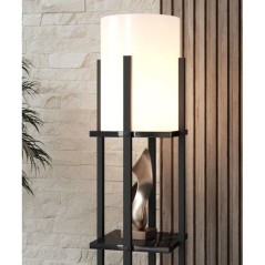 Lampadaire D BY M.RED Black - MDF - Papier kraft - Style chaleureux