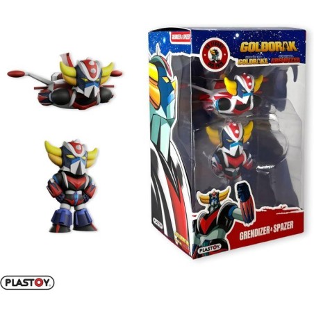 Duo figurines - PLASTOY - Goldorak Spacer et Goldorak - PVC - 7 cm