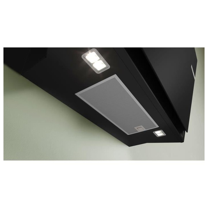 Hotte murale inclinée en verre BOSCH SER6 DWK81AN60 Noir - Home Connect Hotte murale inclinée en verre BOSCH SER6 DWK81AN60 Noir - Home Connect