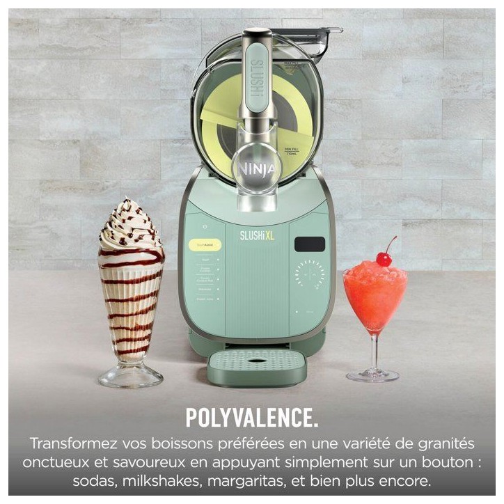 Machine à boissons glacées et granitées NINJA - Slushi XL FS601EUGN - Capacité 3,7L - 6 programmes - Vert Machine à boissons glacées et granitées NINJA - Slushi XL FS601EUGN - Capacité 3,7L - 6 programmes - Vert