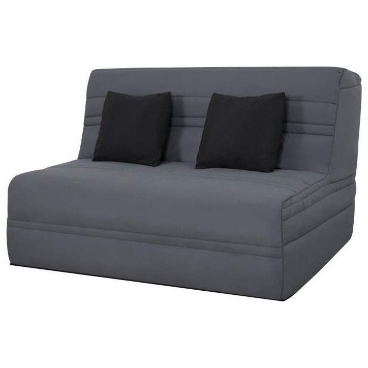 Banquette BZ NUAGE 3 places - Tissu Gris - Matelas SIMMONS - Couchage 188x138 cm Banquette BZ NUAGE 3 places - Tissu Gris - Matelas SIMMONS - Couchage 188x138 cm