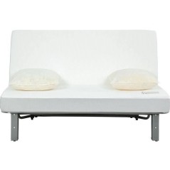 Banquette BZ NUAGE 3 places - Tissu Gris - Matelas SIMMONS - Couchage