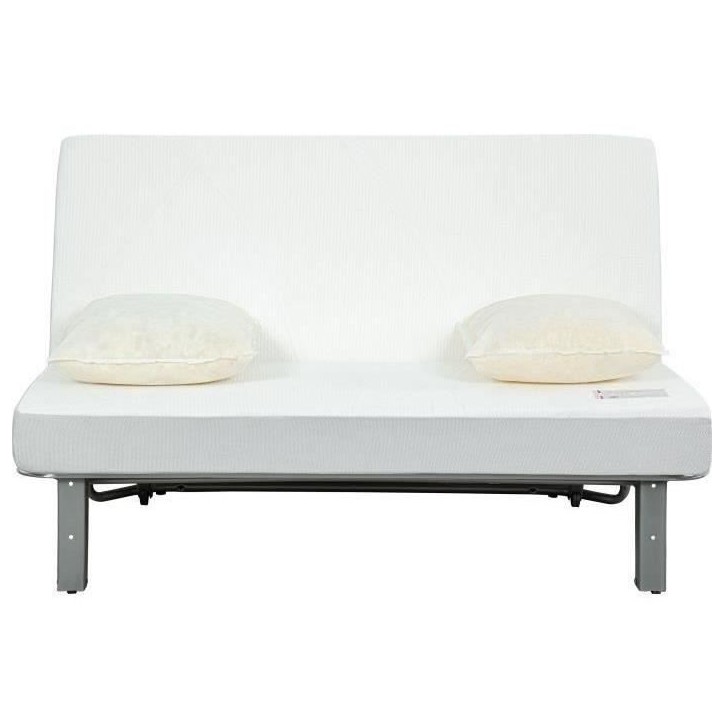 Banquette BZ NUAGE 3 places - Tissu Gris - Matelas SIMMONS - Couchage 188x138 cm Banquette BZ NUAGE 3 places - Tissu Gris - Matelas SIMMONS - Couchage 188x138 cm