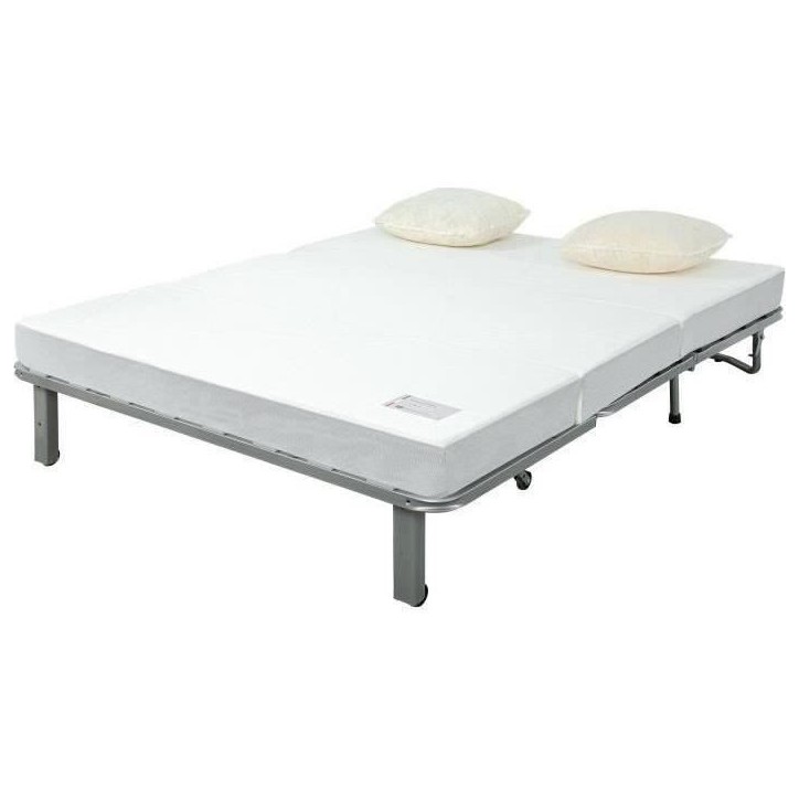 Banquette BZ NUAGE 3 places - Tissu Gris - Matelas SIMMONS - Couchage 188x138 cm Banquette BZ NUAGE 3 places - Tissu Gris - Matelas SIMMONS - Couchage 188x138 cm