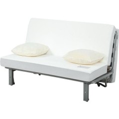 Banquette BZ NUAGE 3 places - Tissu Gris - Matelas SIMMONS - Couchage