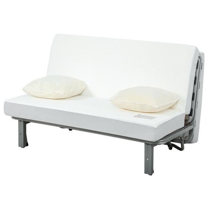 Banquette BZ NUAGE 3 places - Tissu Gris - Matelas SIMMONS - Couchage 188x138 cm Banquette BZ NUAGE 3 places - Tissu Gris - Matelas SIMMONS - Couchage 188x138 cm