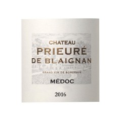 Château Prieuré de Blaignan 2016 Médoc - Vin rouge de Bordeaux