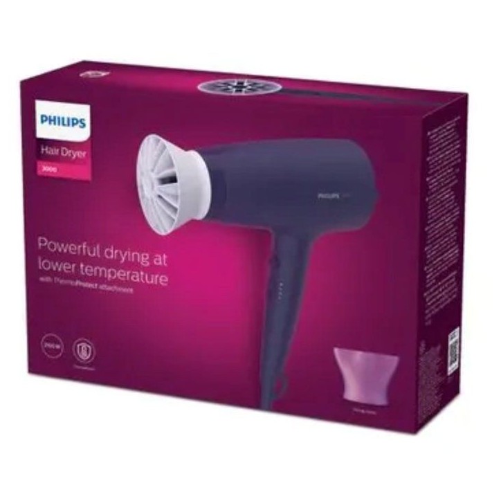 Sèche-cheveux - PHILIPS - BHD340/10 - ThermoProtect - 2100 W - concentrateur Sèche-cheveux - PHILIPS - BHD340/10 - ThermoProtect - 2100 W - concentrateur
