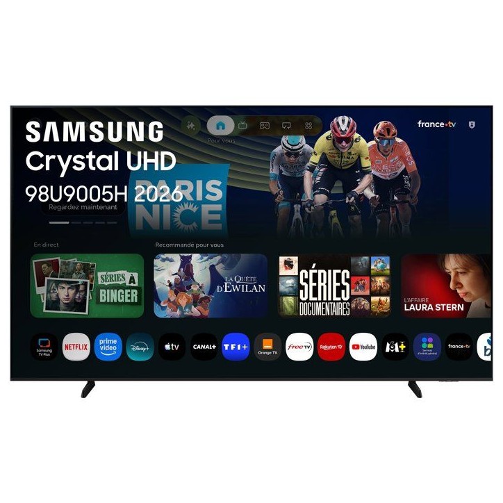 Samsung 98U9005H - TV LED 98" (249 cm) - 4K UHD 3840x2160 - 100 Hz - HDR - Smart TV - Gaming Hub - 3xHDMI - WiFi Samsung 98U9005H - TV LED 98" (249 cm) - 4K UHD 3840x2160 - 100 Hz - HDR - Smart TV - Gaming Hub - 3xHDMI - WiFi