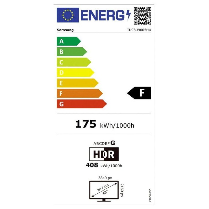 Samsung 98U9005H - TV LED 98" (249 cm) - 4K UHD 3840x2160 - 100 Hz - HDR - Smart TV - Gaming Hub - 3xHDMI - WiFi Samsung 98U9005H - TV LED 98" (249 cm) - 4K UHD 3840x2160 - 100 Hz - HDR - Smart TV - Gaming Hub - 3xHDMI - WiFi