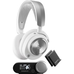 Casque audio gaming sans fil - STEELSERIES - Arctis Nova Pro P - Haute fidélité - Blanc